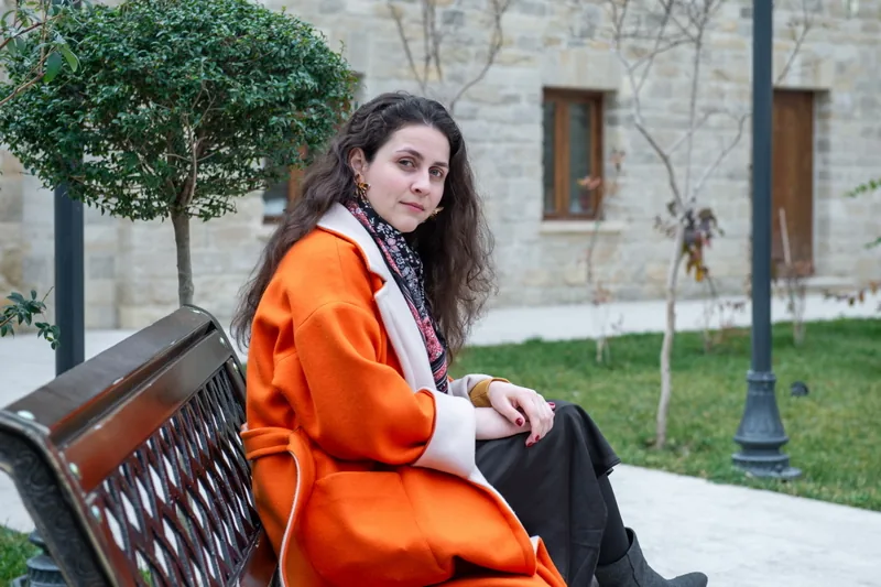 Photo for an interview in Baku