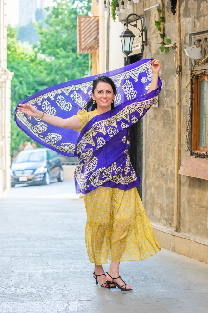 Girl in the Old City in Baku