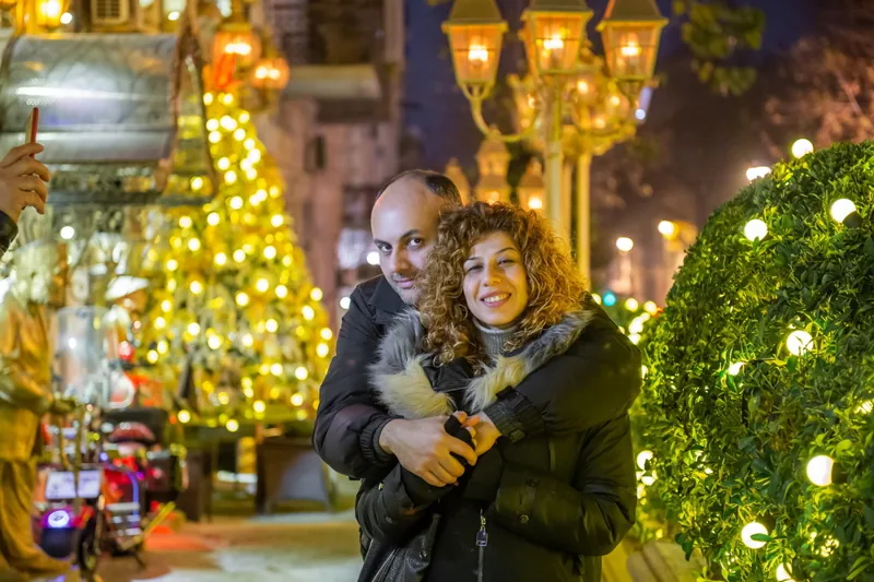 Photos of a couple in Baku