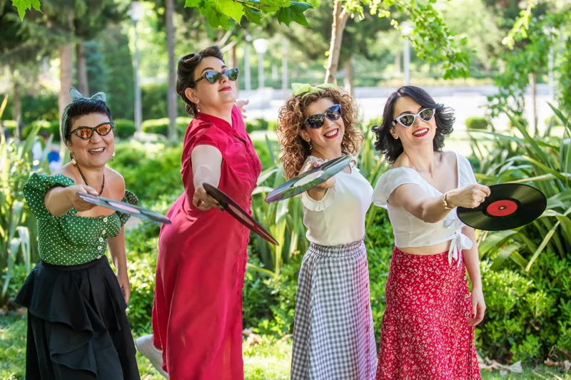 Record-holding girls in Baku
