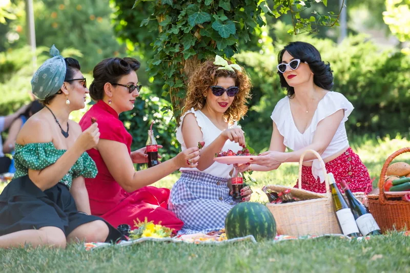 Picnic in a park in Baku