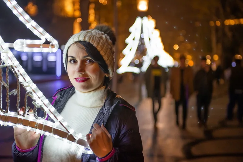 Photo on New Year's Eve in Baku